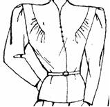 Фасон блузы с подрезами из плечевых срезов