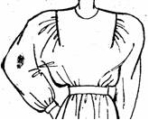 фасон платья с цельнокроенными рукавами кимоно с подрезами